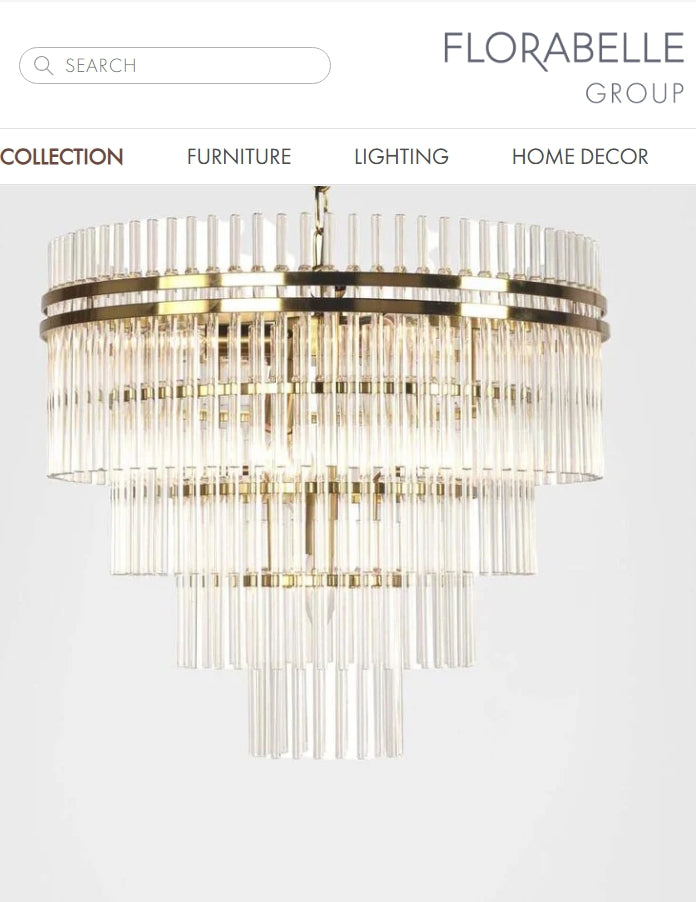 Infinity Chandelier Brass