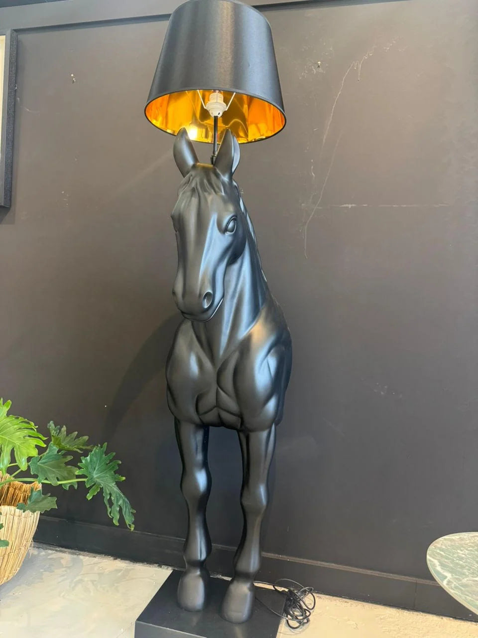 Black Horse Vintage Table Lamp