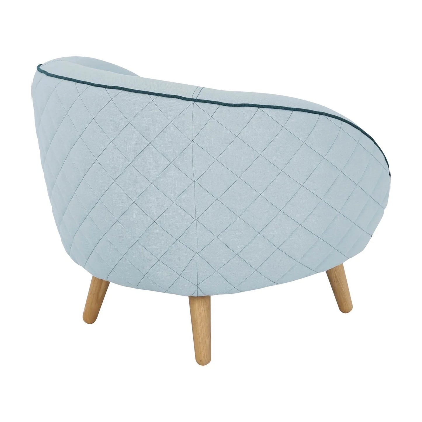 Brat Aquamarine Lounge Chair Back Comfortable Compact - Back View