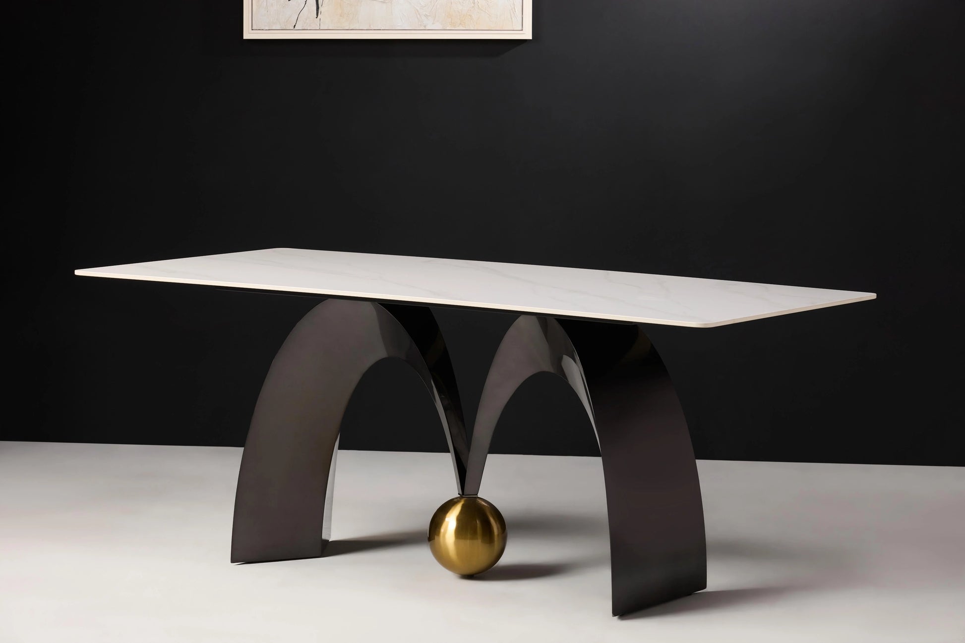 Elegant Luz 6-seater Dining Table - White
