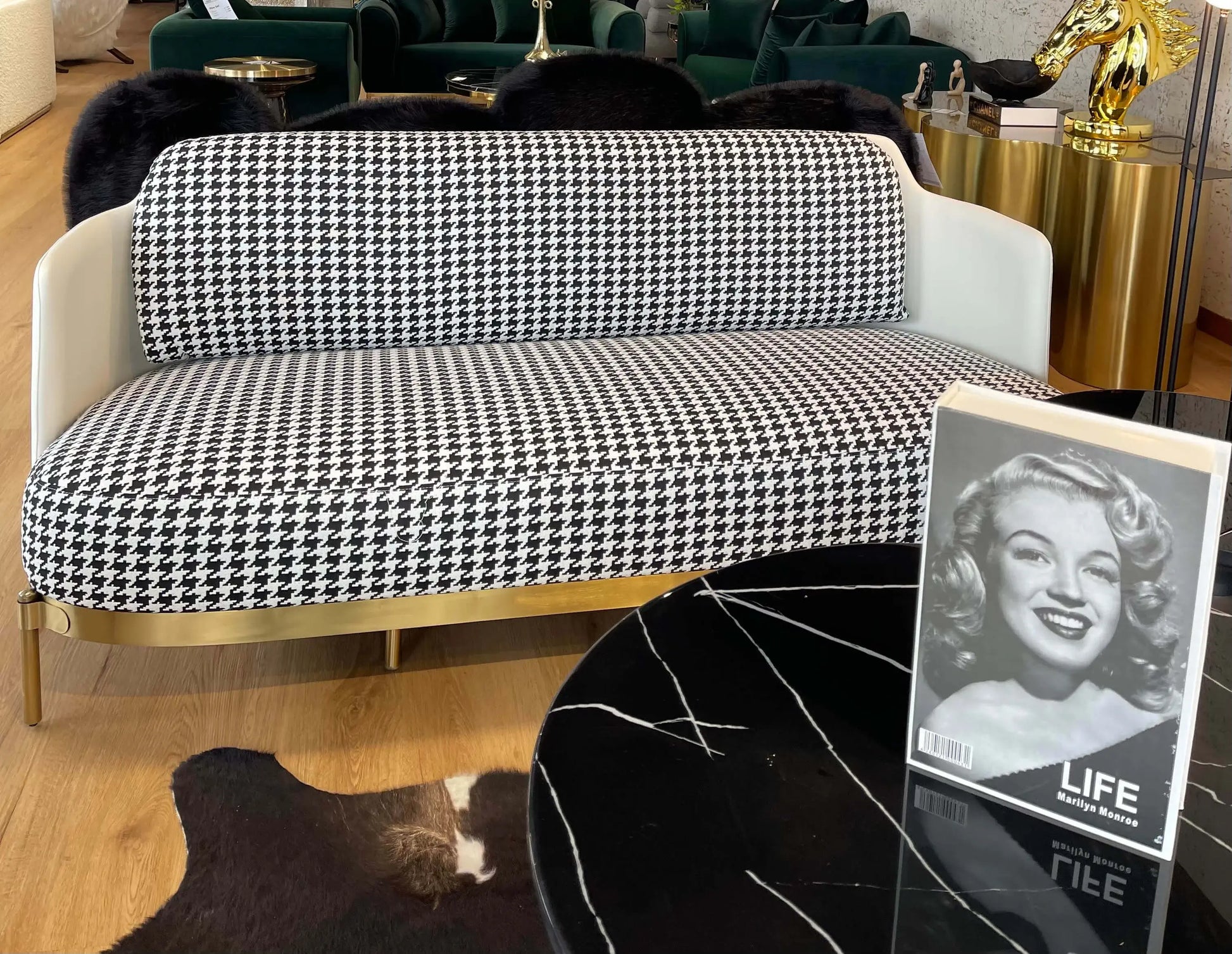 Elegant Paris 2 Seater Couch Display
