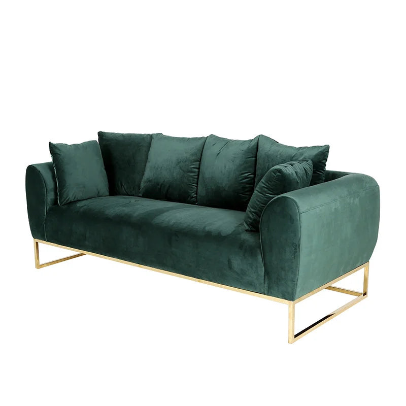 Elegant Pine 3 Seater Sofa Side View
