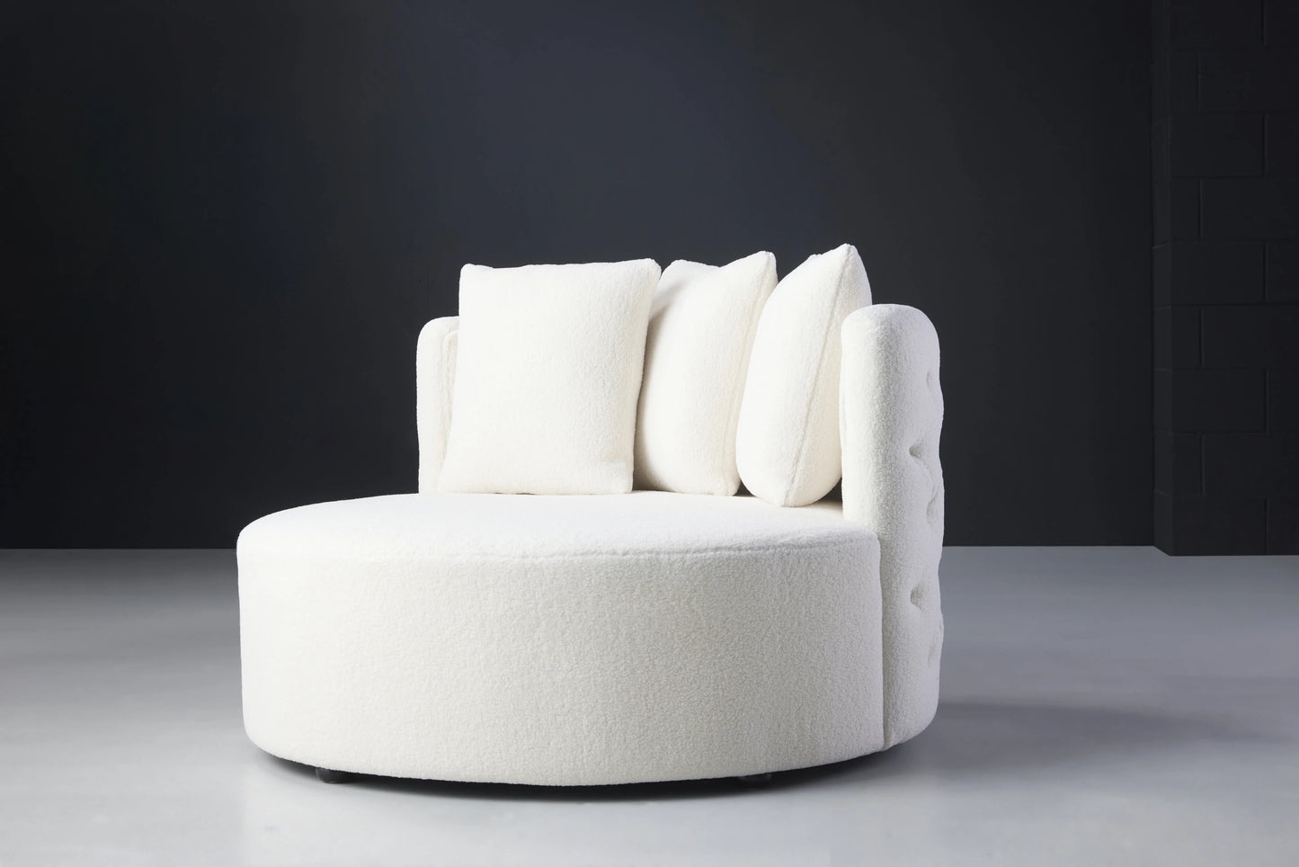Elegant Violet Chair - Side View