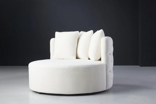 Elegant Violet Chair - Side View