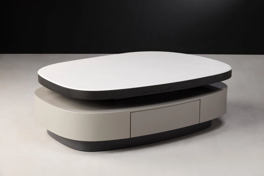 Elin Coffee Table with Marble Top Display