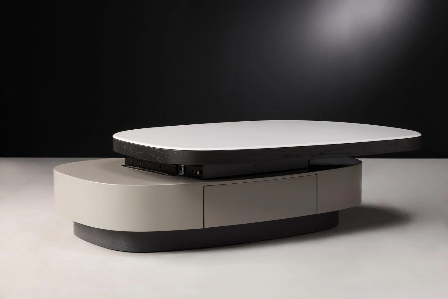 Elin coffee table with MDF wood sides
