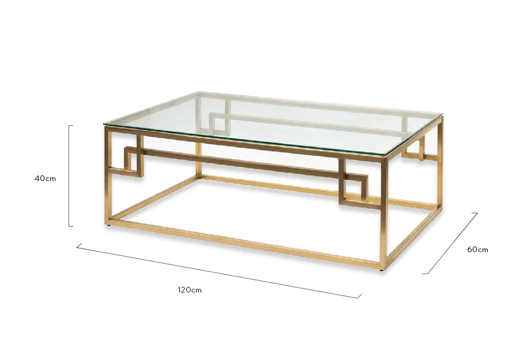 Ex Display Clear Glass Table Size Guides
