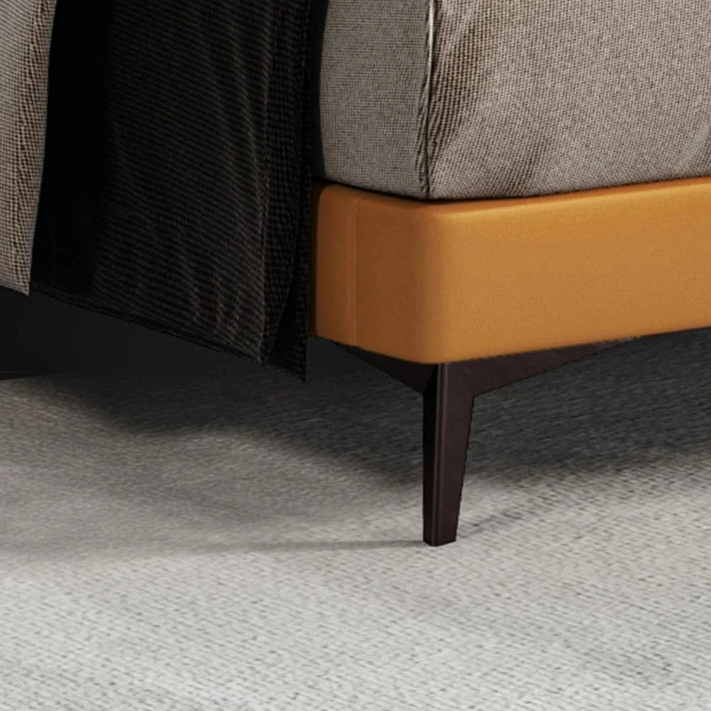 Fox Bed Footboard Sleek Design in Foxy Colour