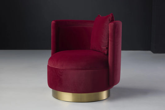 Gia Burgundy Sofa Modern Design in Red