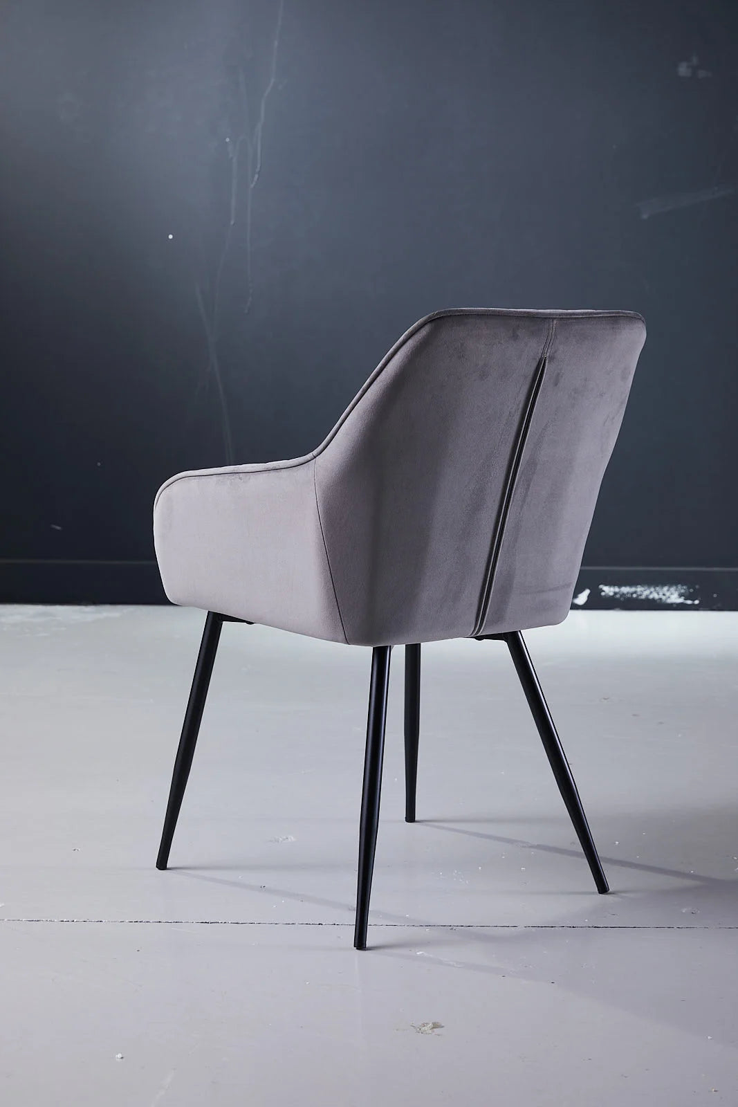 Hakon Grey Dining Chair Back View