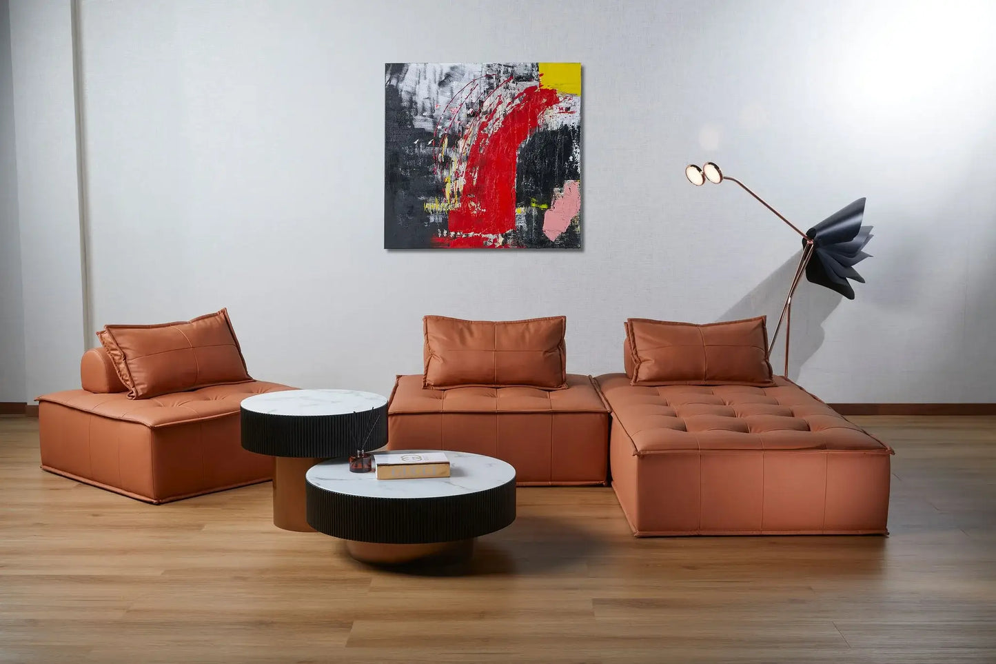 Hazel 3 Seater Chaise Lounge in Living Room Setting