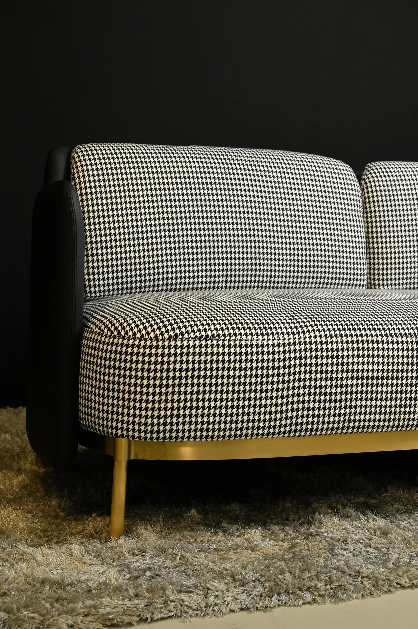 Kai 2-seater Stainless Steel Legs Gold Finish