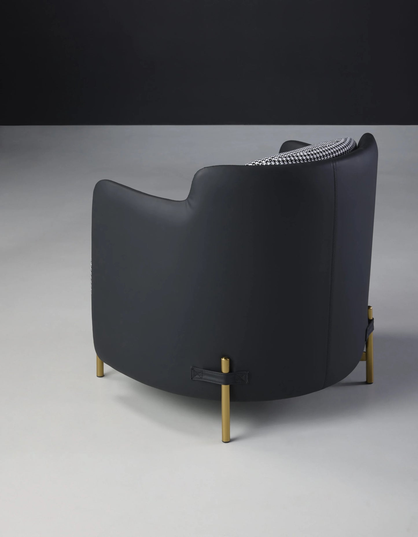 Kai Chair White and Black - Back View