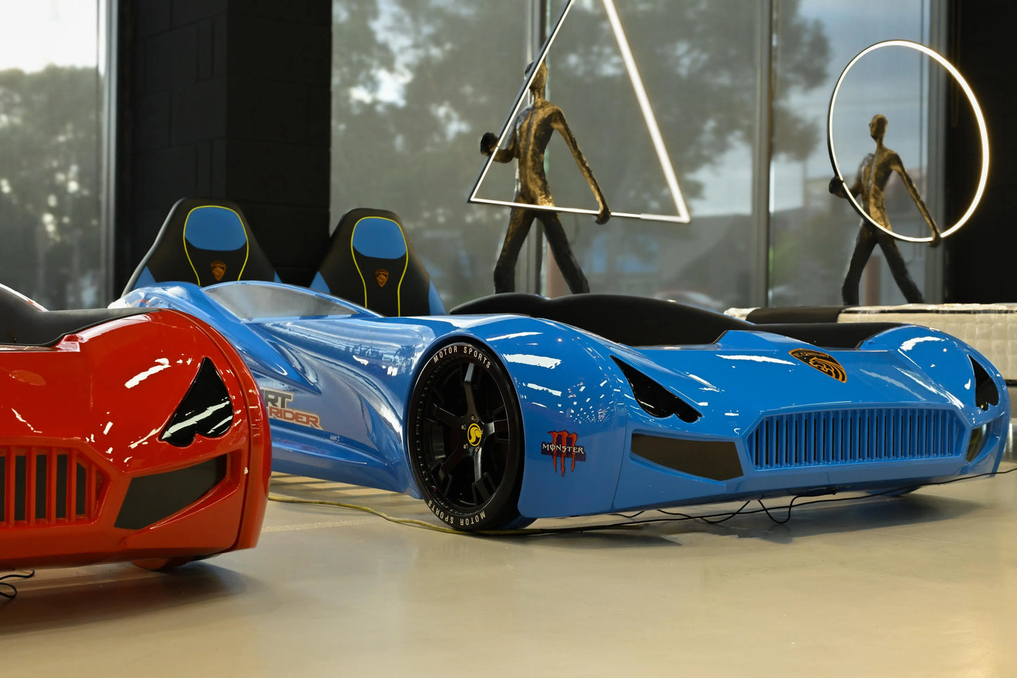 Kids Race Car Oto Bed - Blue