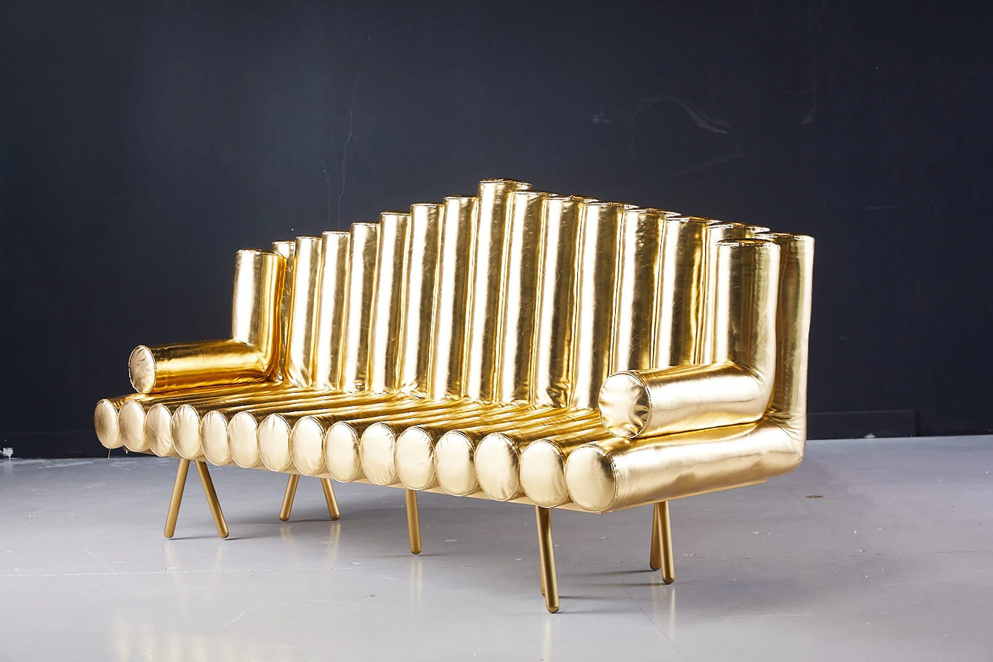 Luxurious Golden Sofa by Cordelia