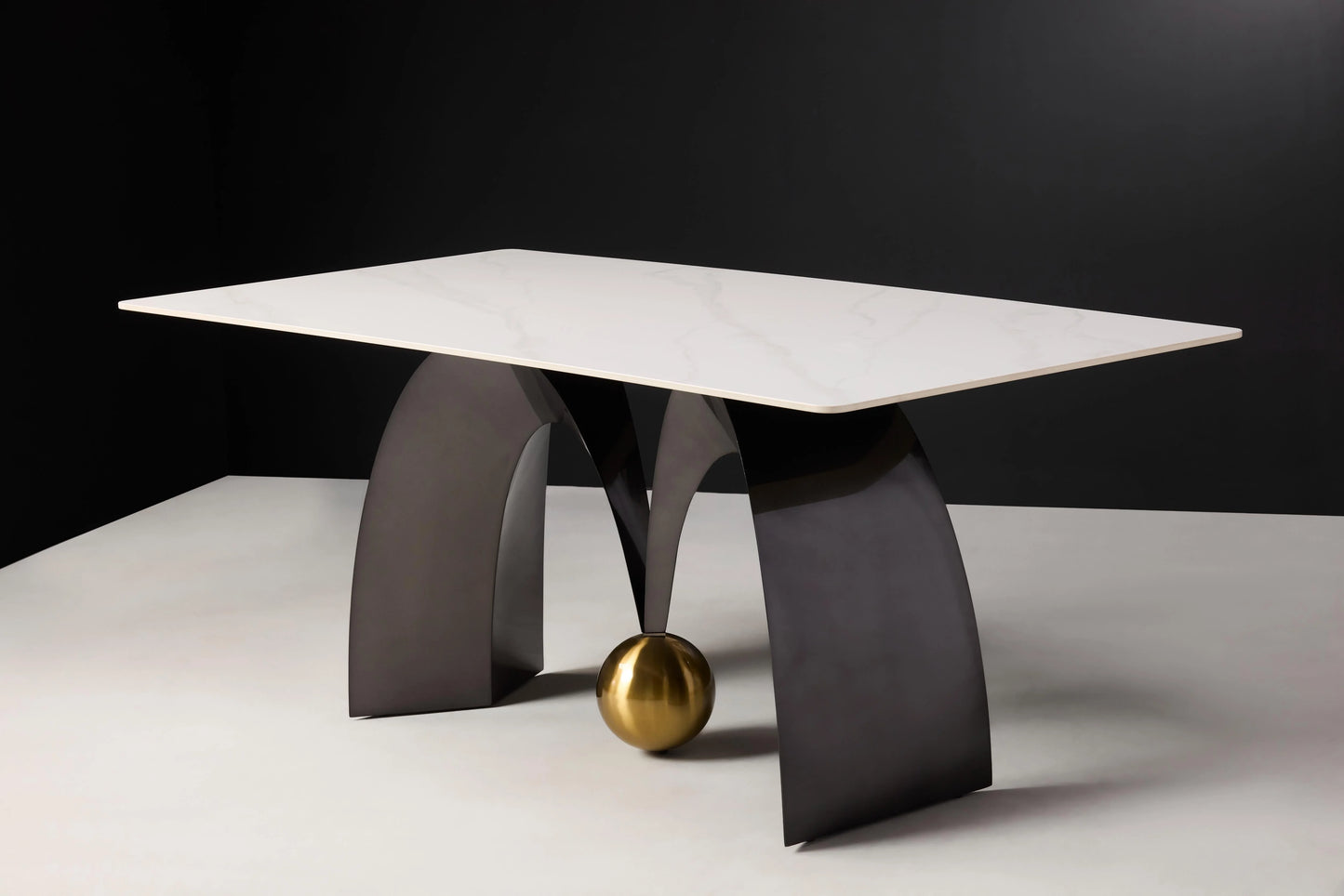 Luz 6 Seater White Dining Table Display