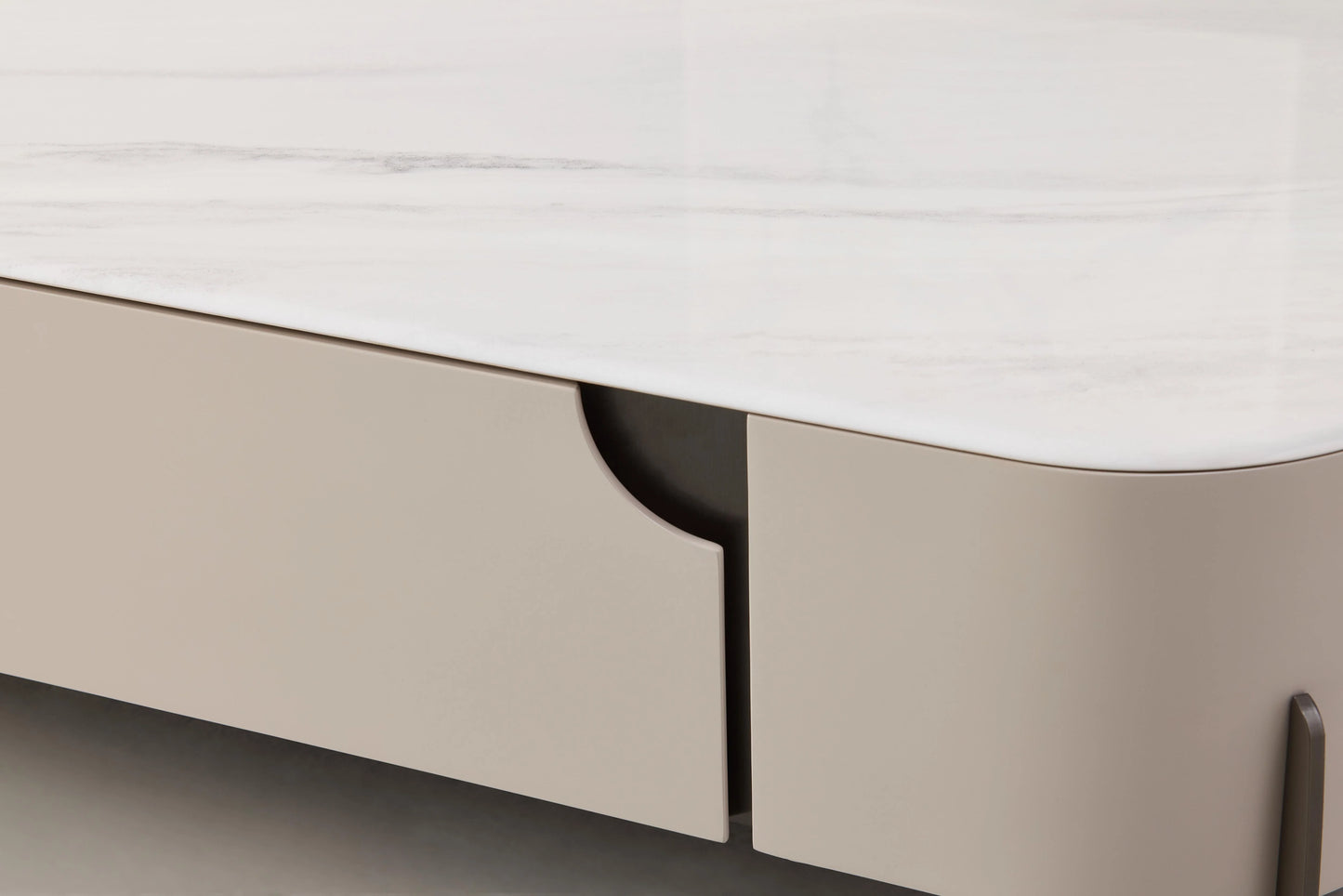 Maya Beige Tv Unit With Hidden Drawer