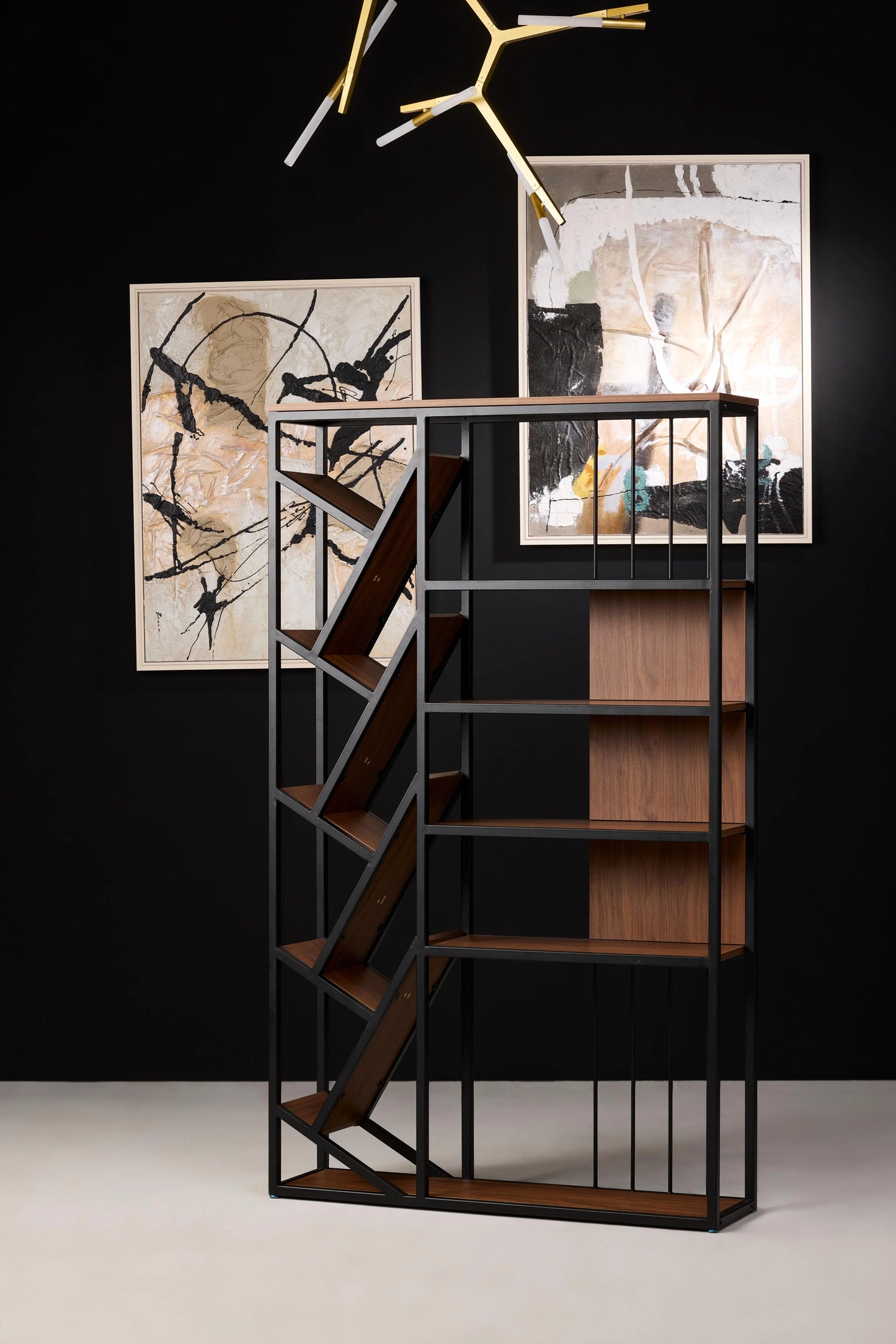 MDF Diagonal Bookshelf - Livingroom Decoration