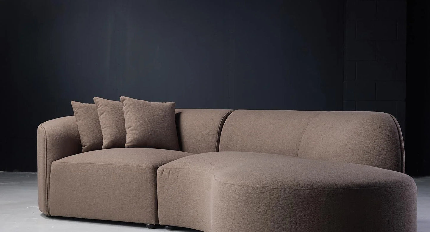 Ron 3-seater Sofa in Brown