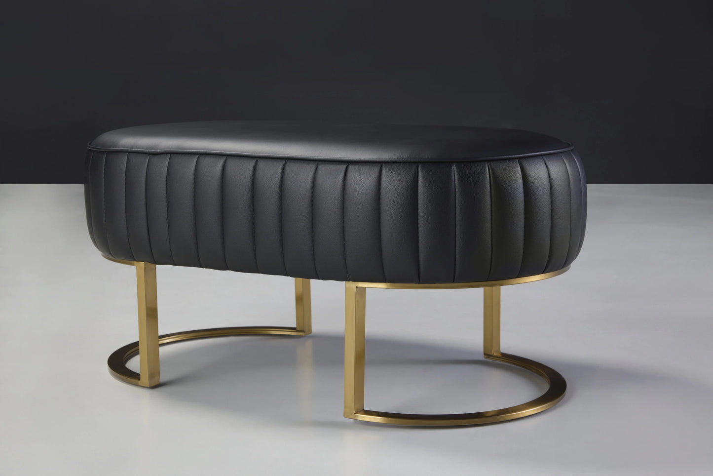 Rowan Bench With Golden Frame Footing