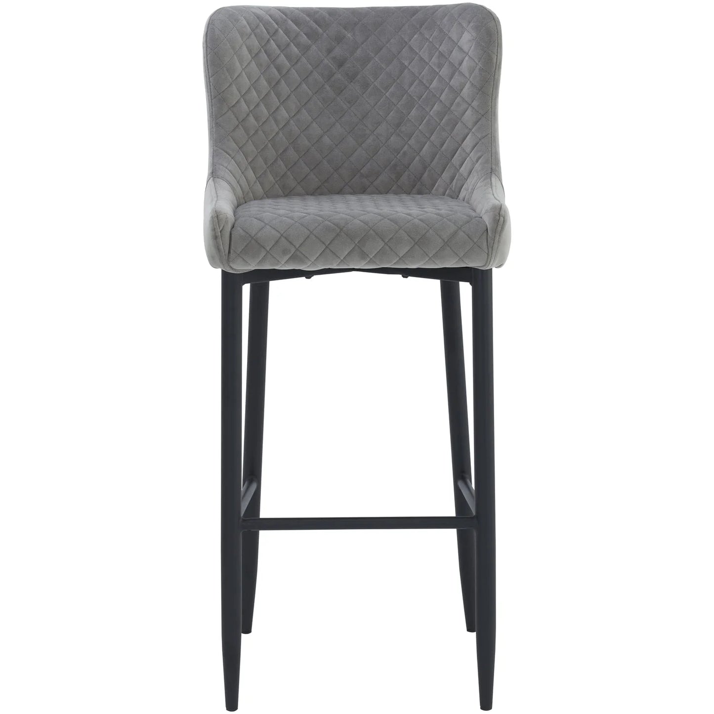Saskia Grey Counter Chair - Front View