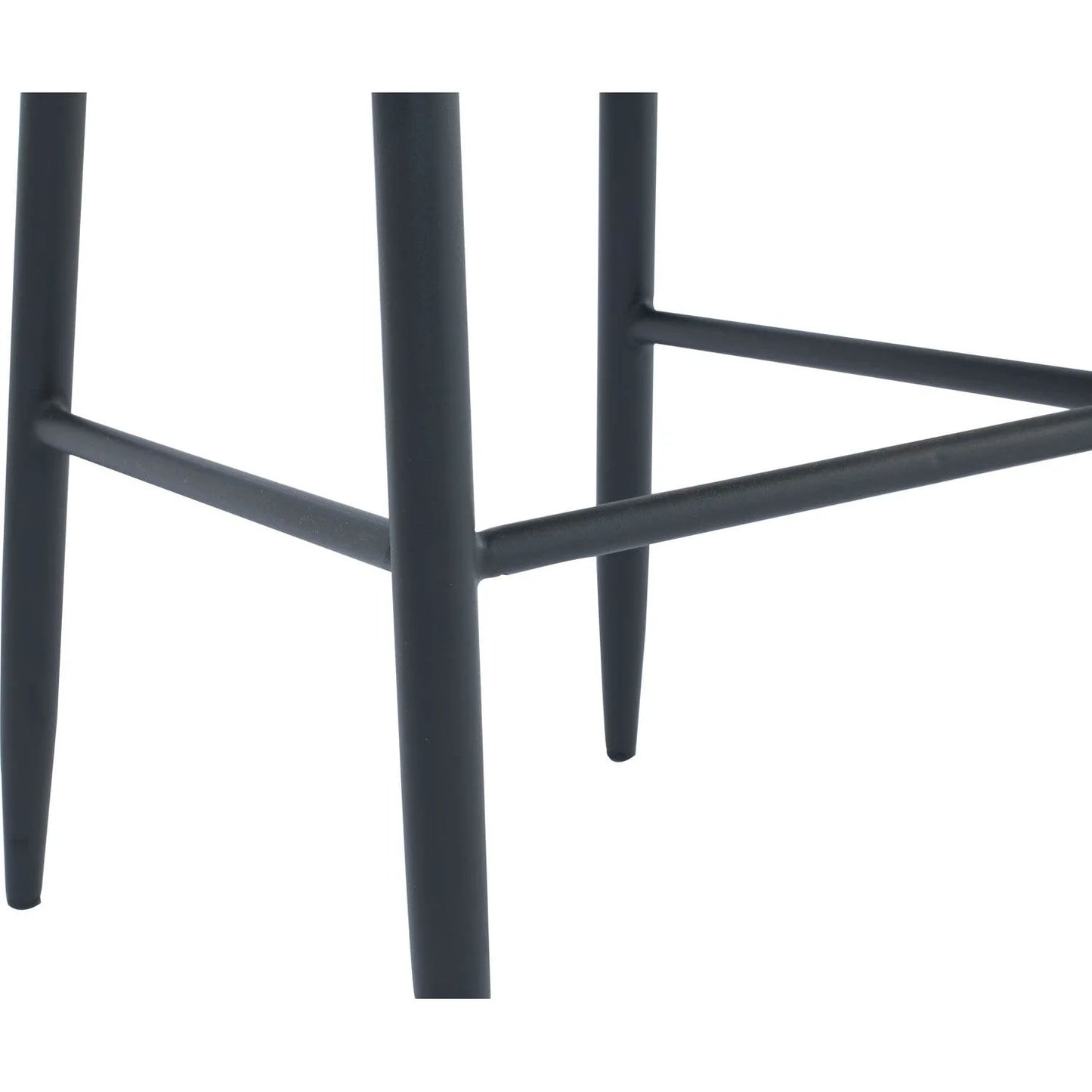 Saskia Grey Counter Chair - Sleek Metal Legs