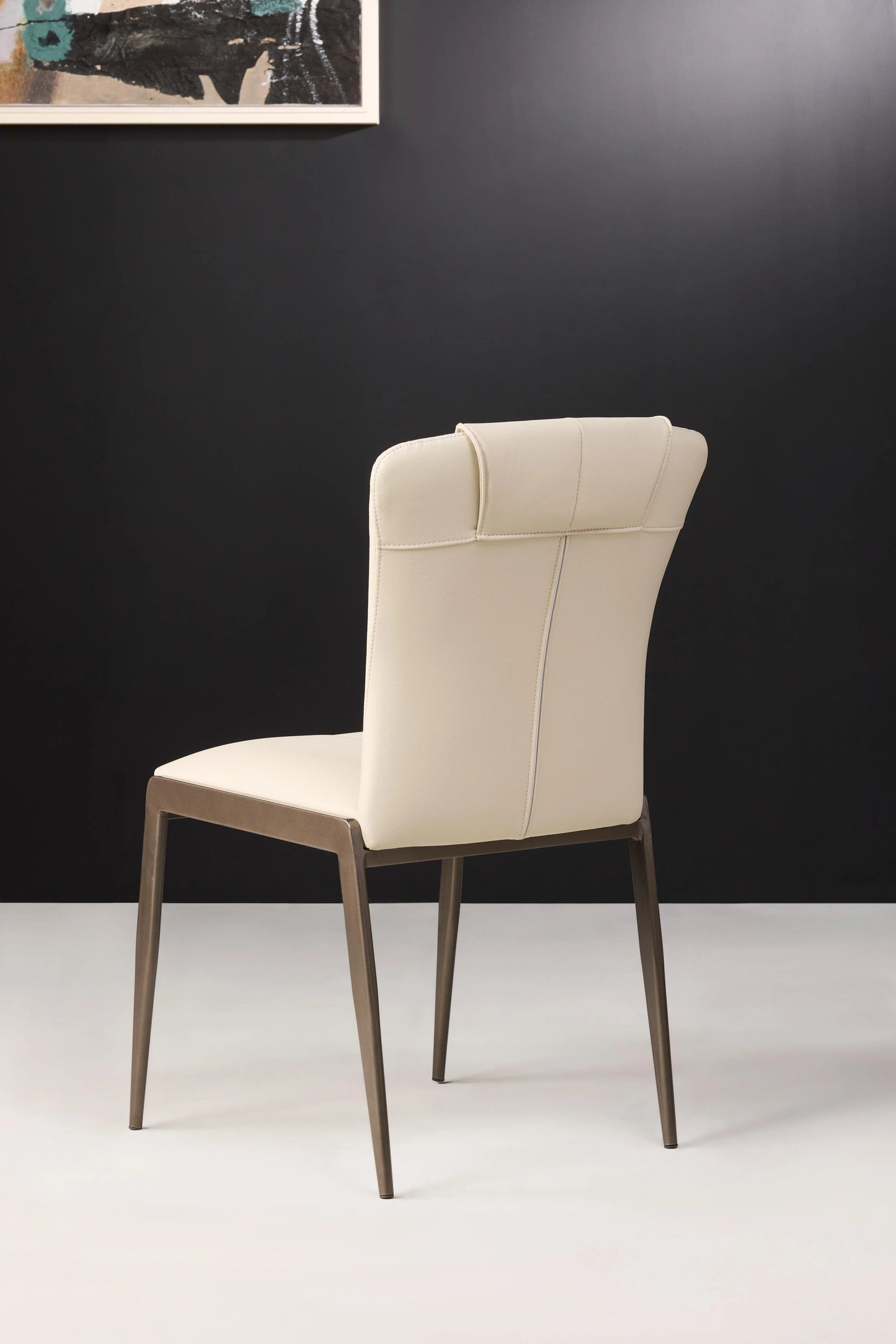 Sleek Back Luz Chair View - White