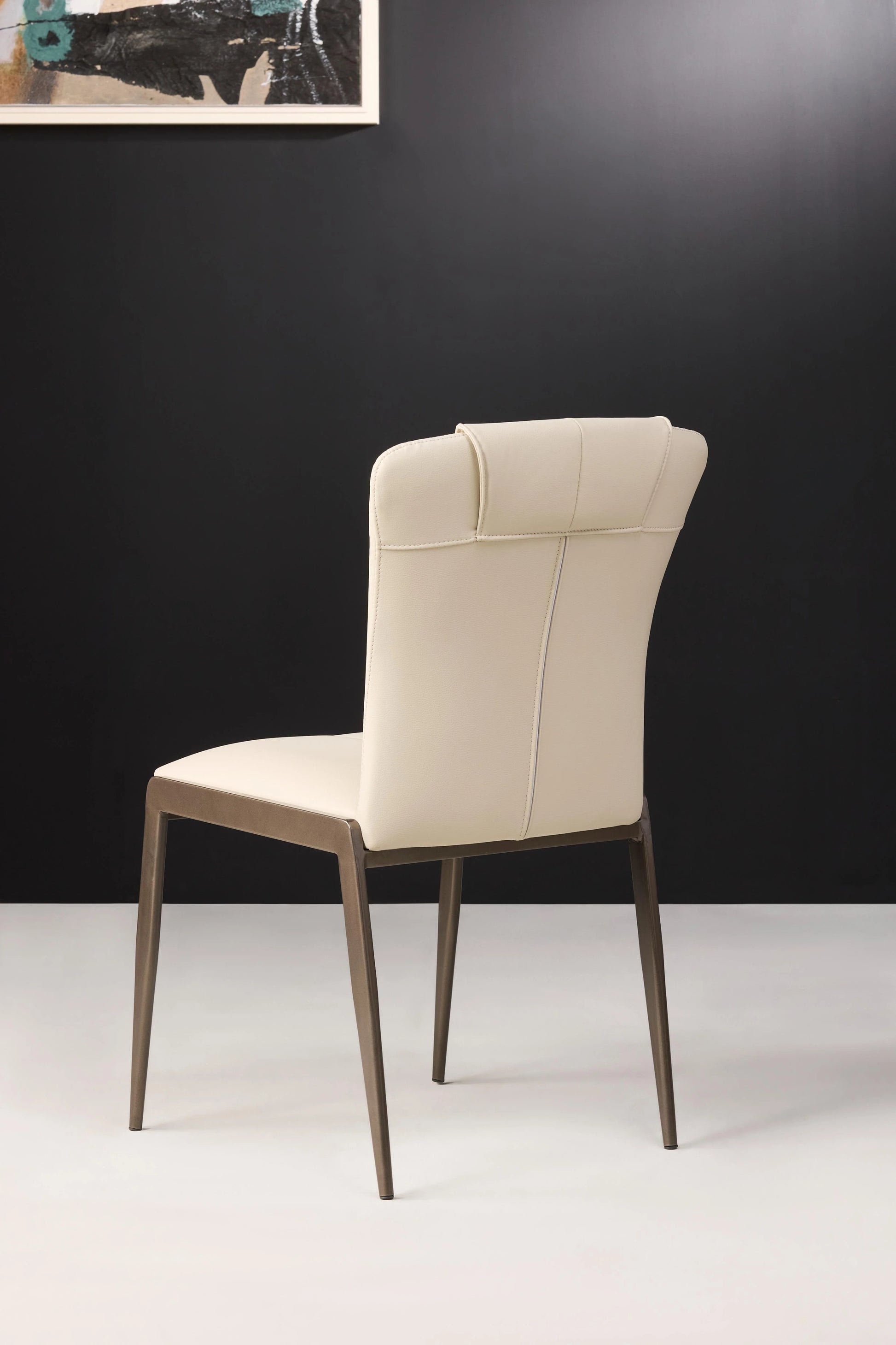 Sleek Back Luz Chair View - White