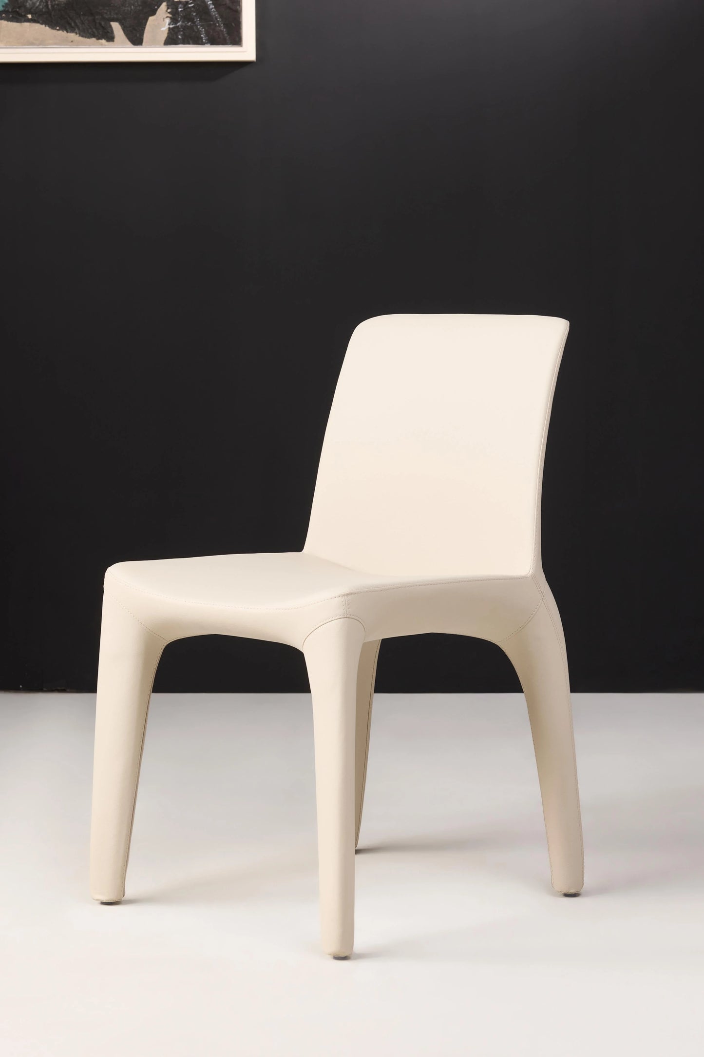 Sleek Nele Leather Dining Chair Design