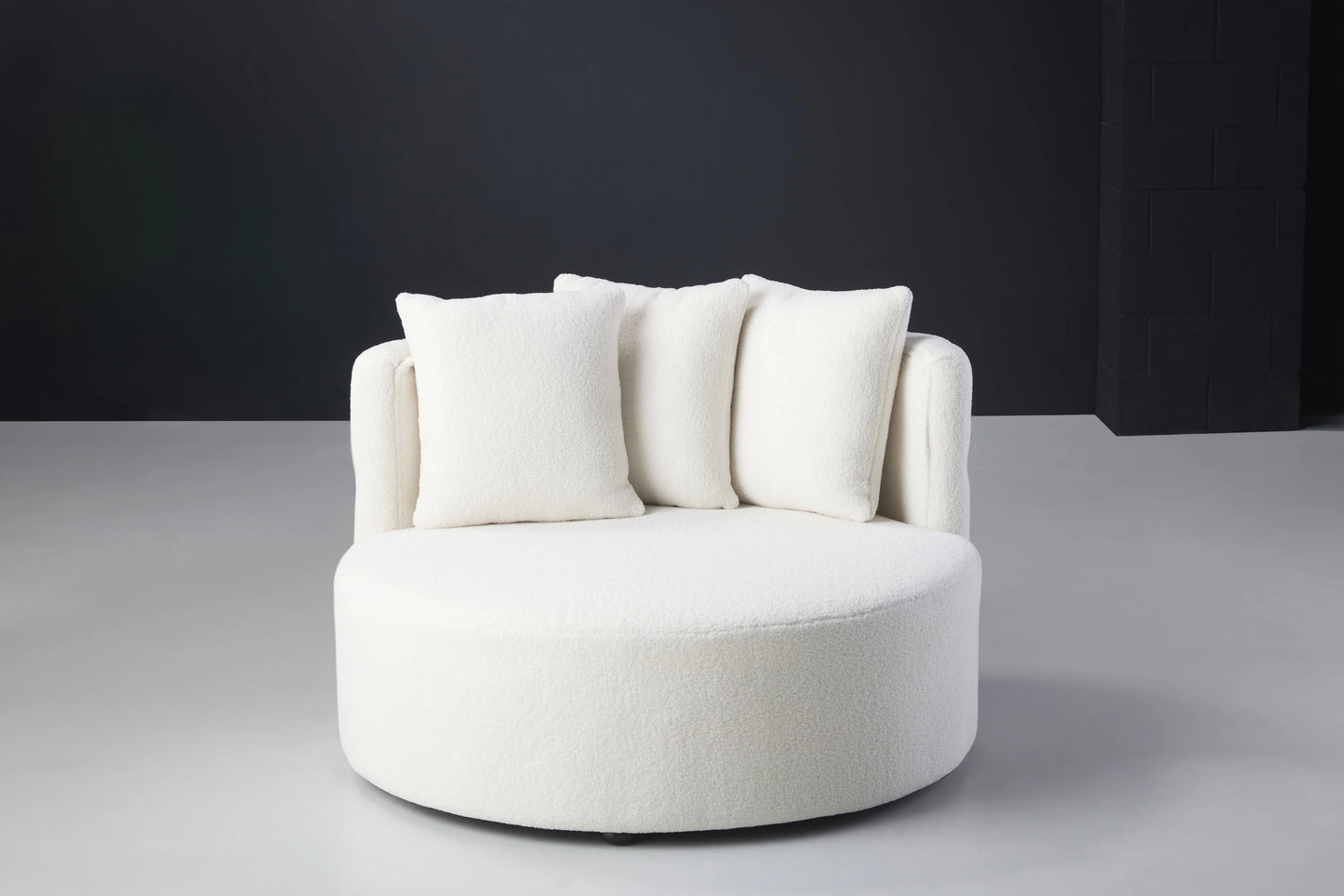 The Cozy Violet Chair Design - White