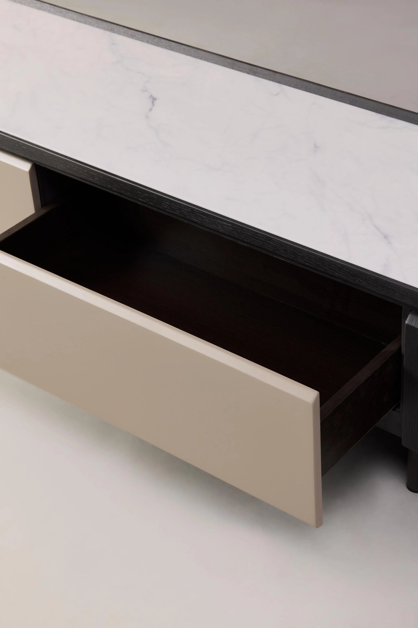 Tiana Beige Tv Unit With Hidden Drawer