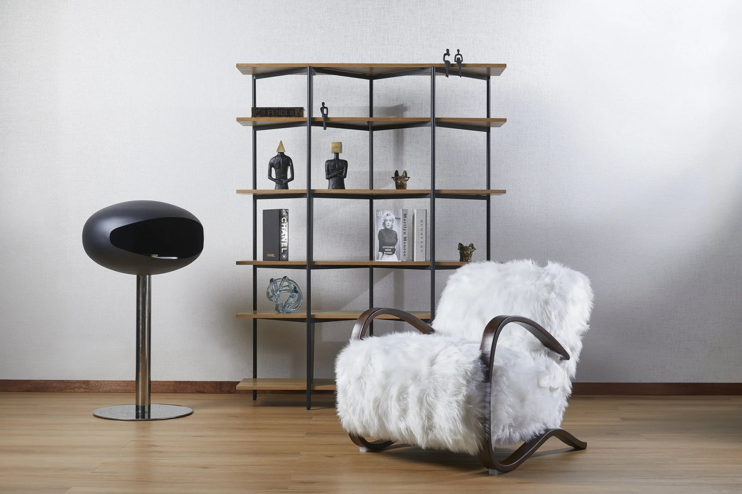White Moss Chair in Livingroom Setup