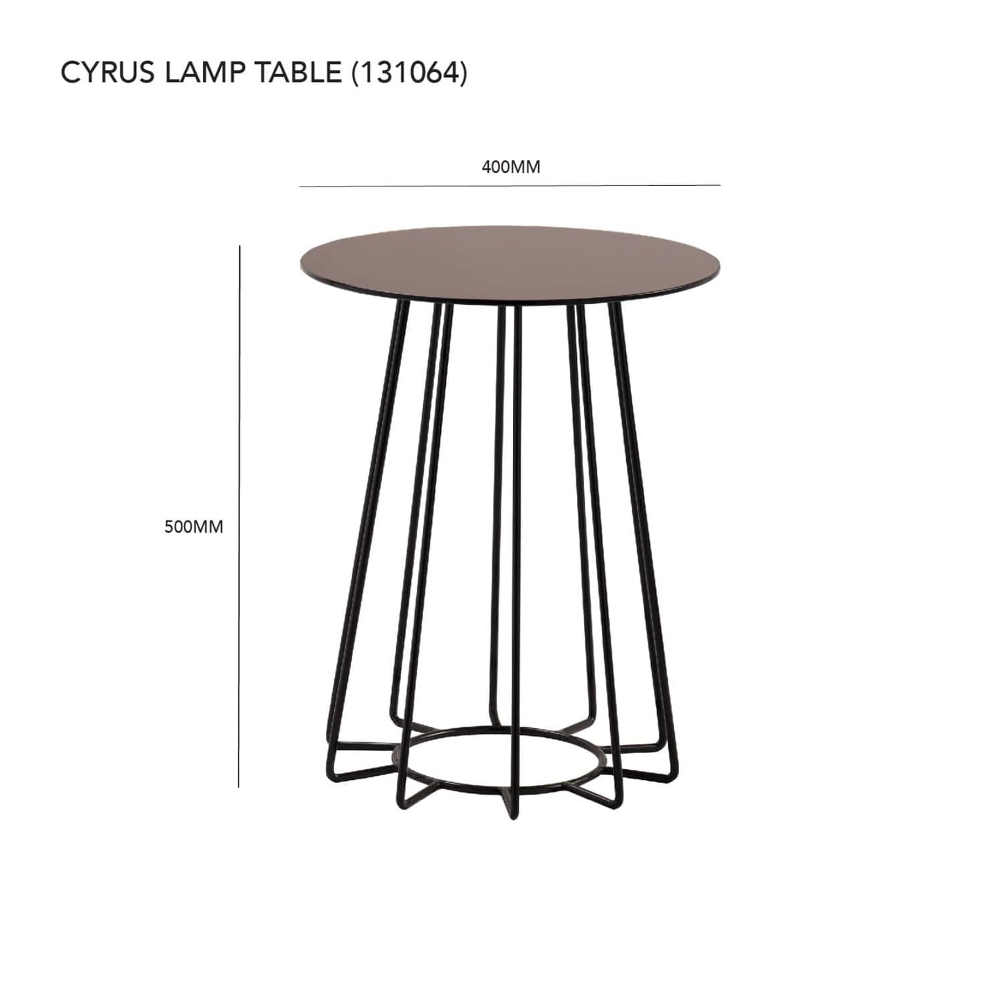 Cyrus brown lamp table