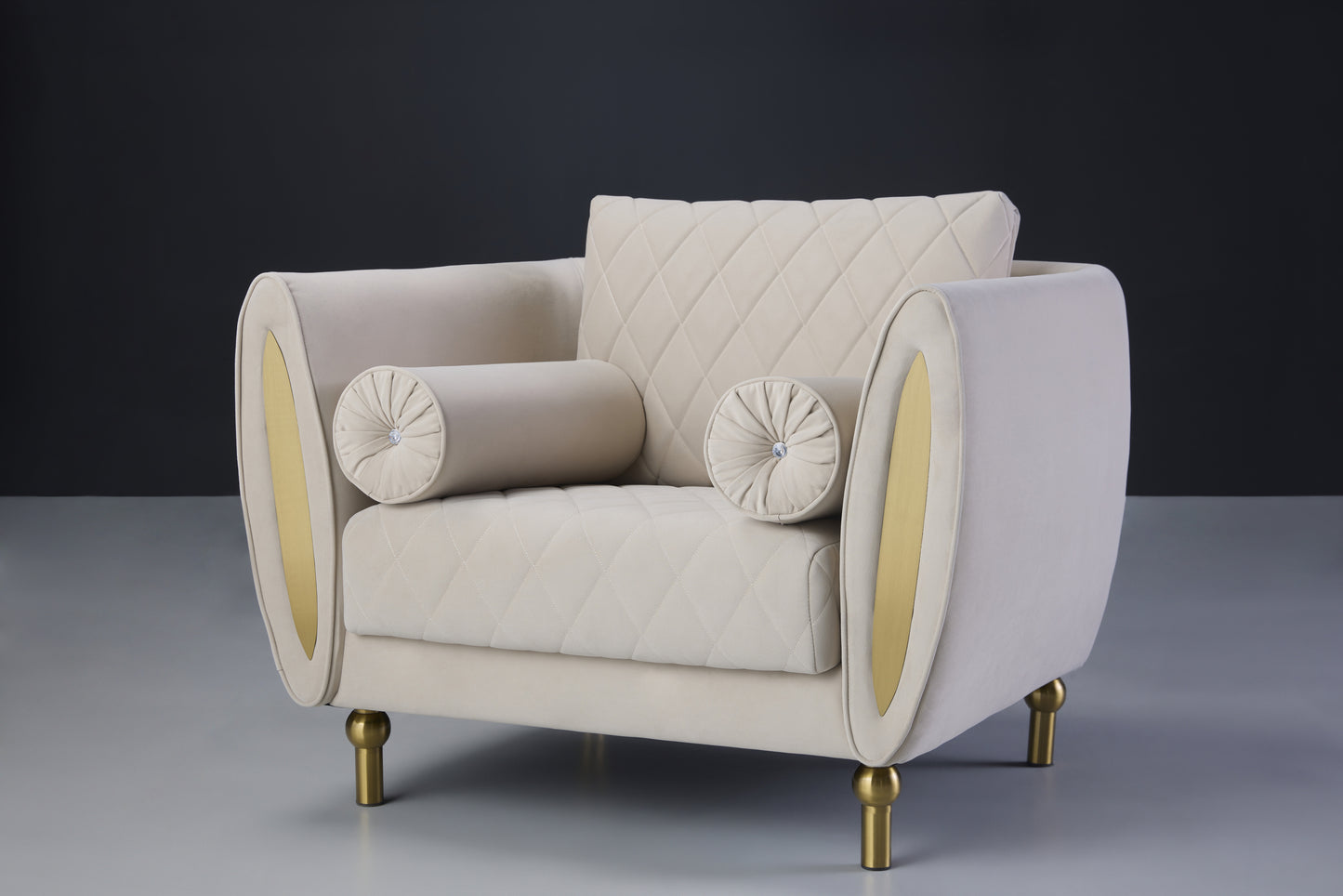 Azalea Taupe Fabric sofa