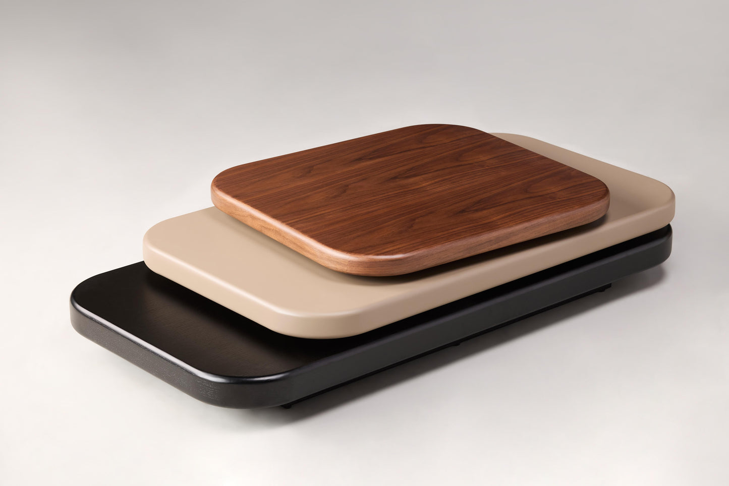 Maja MDF Coffee Table with Moving Wood Panels