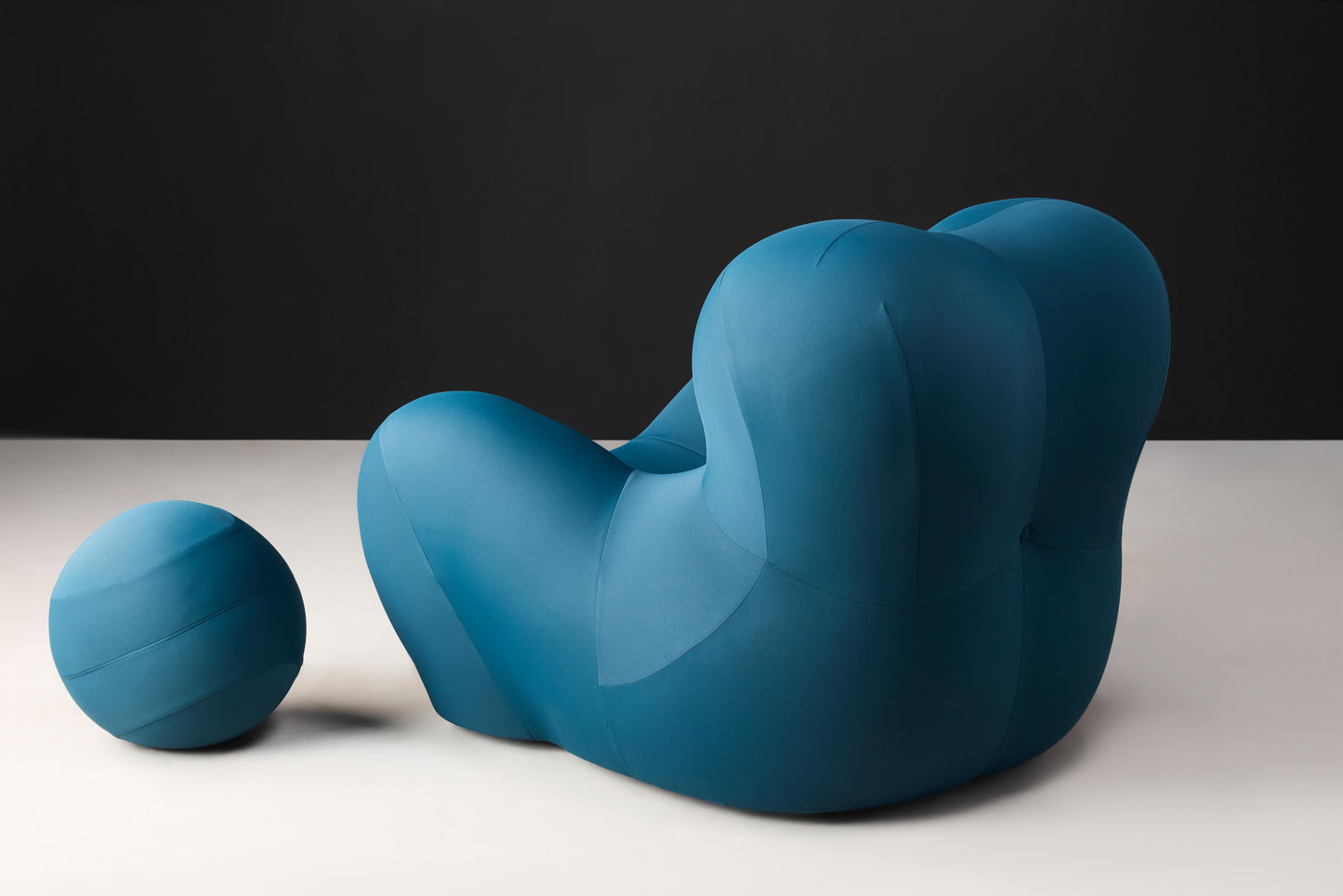 The Milan Single Sofa Chair with ottoman Ball