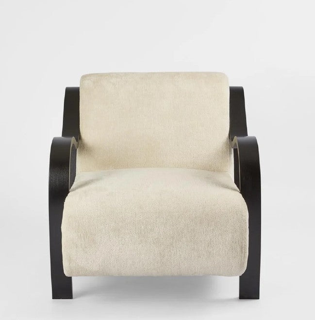 Apollo Armchair Ivory & Black