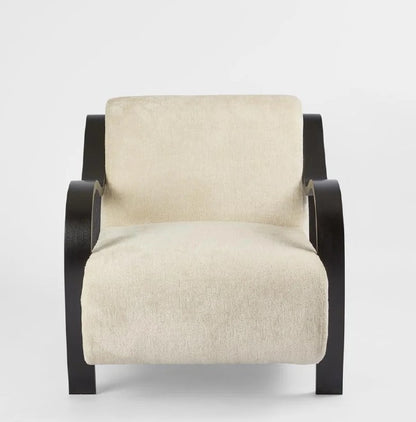 Apollo Armchair Ivory & Black
