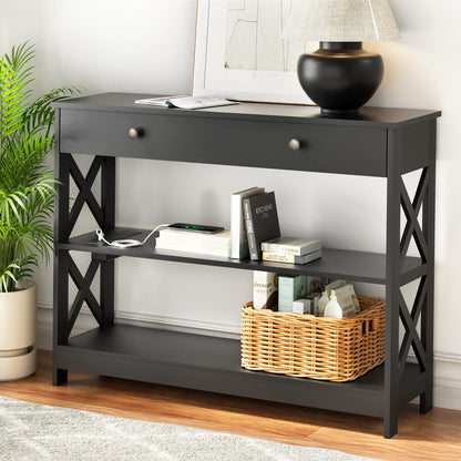 Zara Console Table 3-tier USB Outlets