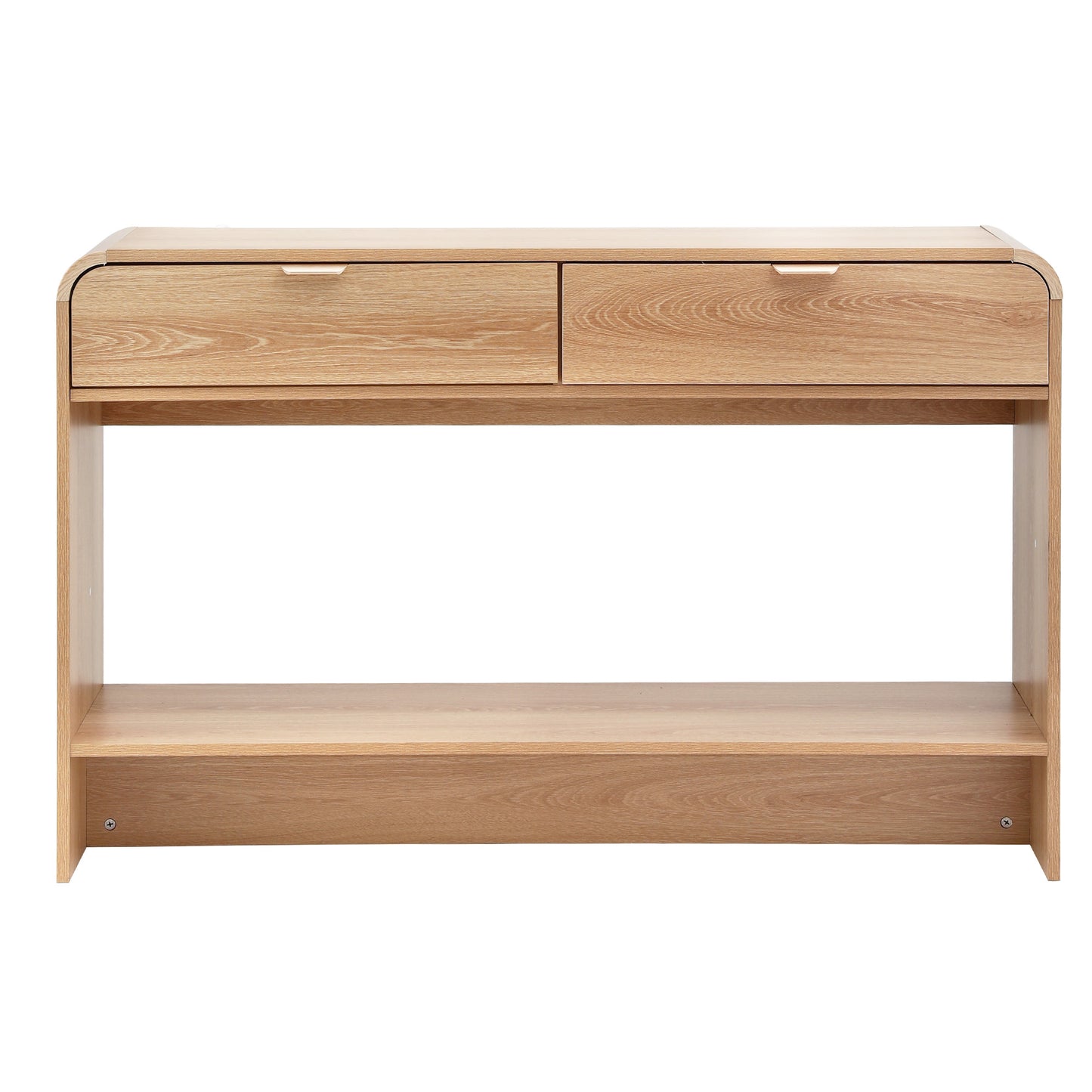 Console Table Hallway Entryway Storage Drawer Shelf Curved Edge 120CM Pine