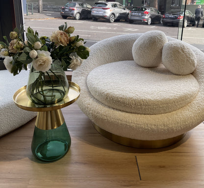 Lotus Teddy Fabric Plush Chair