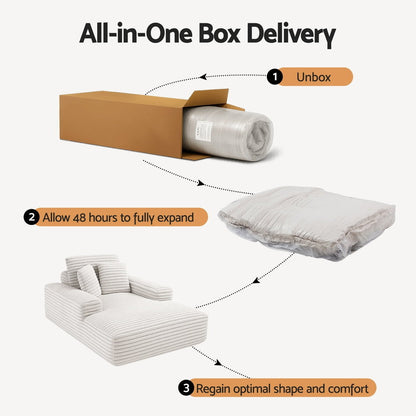Shila Sofa Bed Lounge Chair Recliner Couch Reading Chairs Sleeper Cloud Sofas Faux Fur Fabric