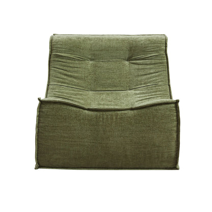 Green Olives   Sofa Armless Chenille No Assembly Removable Cover Green