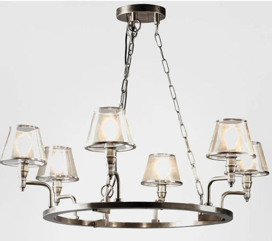 Sienna Chandelier Antique Silver