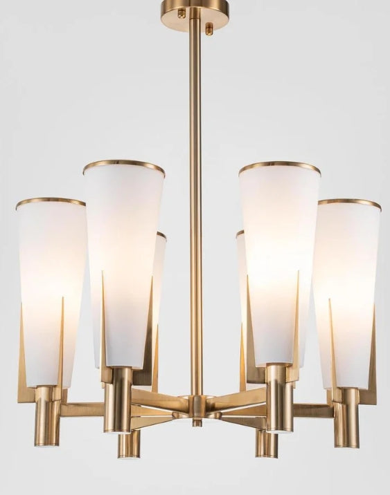 St Germain Chandelier Antique Brass