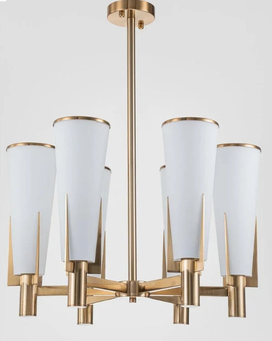 St Germain Chandelier Antique Brass