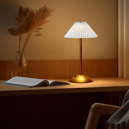 LED Table Lamp with 3 Brightness Levels, USB Desk Lamp for Bedside Dining Table and Desk, White