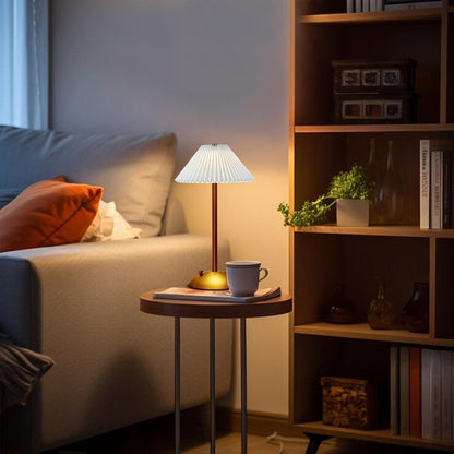 LED Table Lamp with 3 Brightness Levels, USB Desk Lamp for Bedside Dining Table and Desk, White