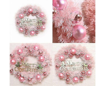 Christmas Wreath Door Wreath Wall Wreath 30CM Artificial Christmas Door Wreath Christmas Wreath with Christmas Balls Artificial Wreath Christmas Decor