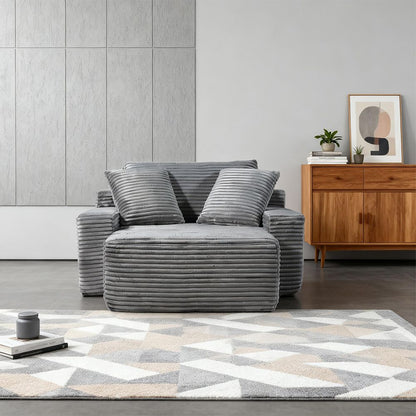 Modern Minimalist Modular Sofa - Light Grey